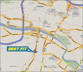 Our Servicing and MOT station is only a few minutes from Glasgow city-centre.